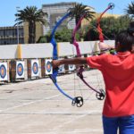 Young archers compete at the coast