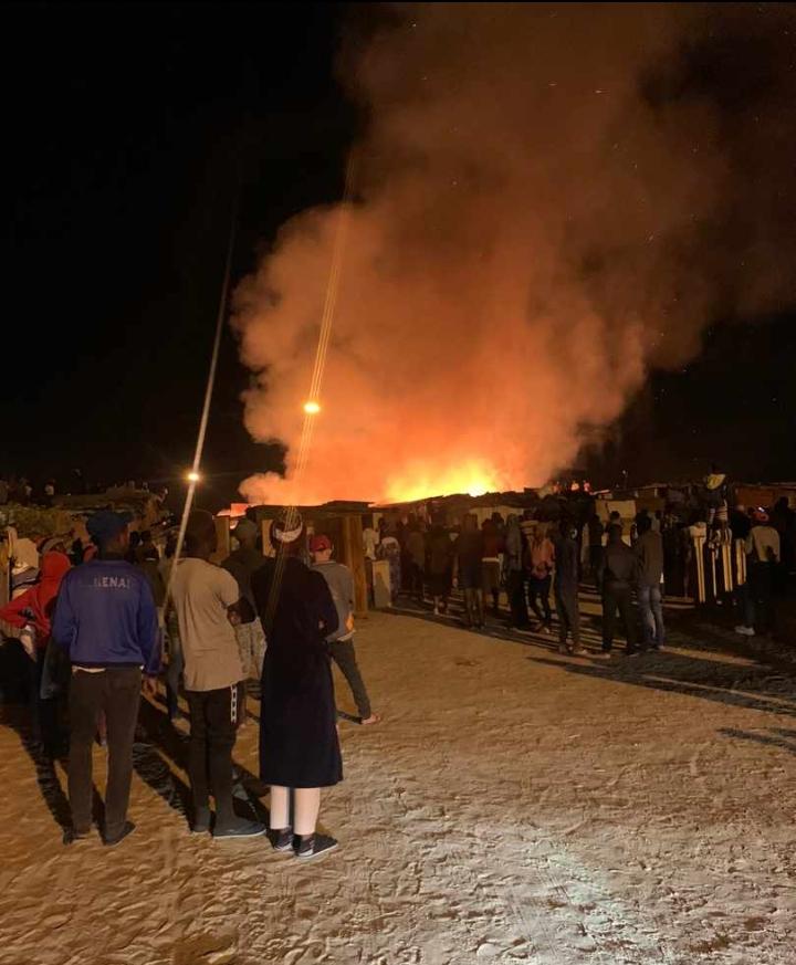 residents backyard shacks burned Tutaleni neighbourhood Kuisebmond Walvis Bay Christmas tents