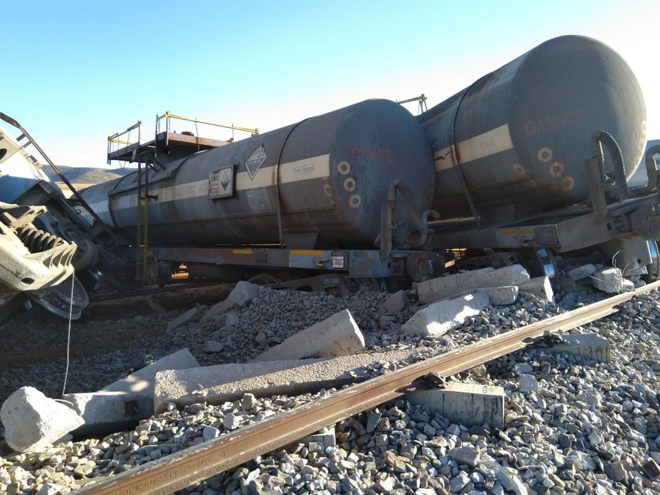 Derailment causes huge damage