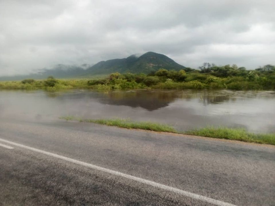 Heavy rain cause road closure