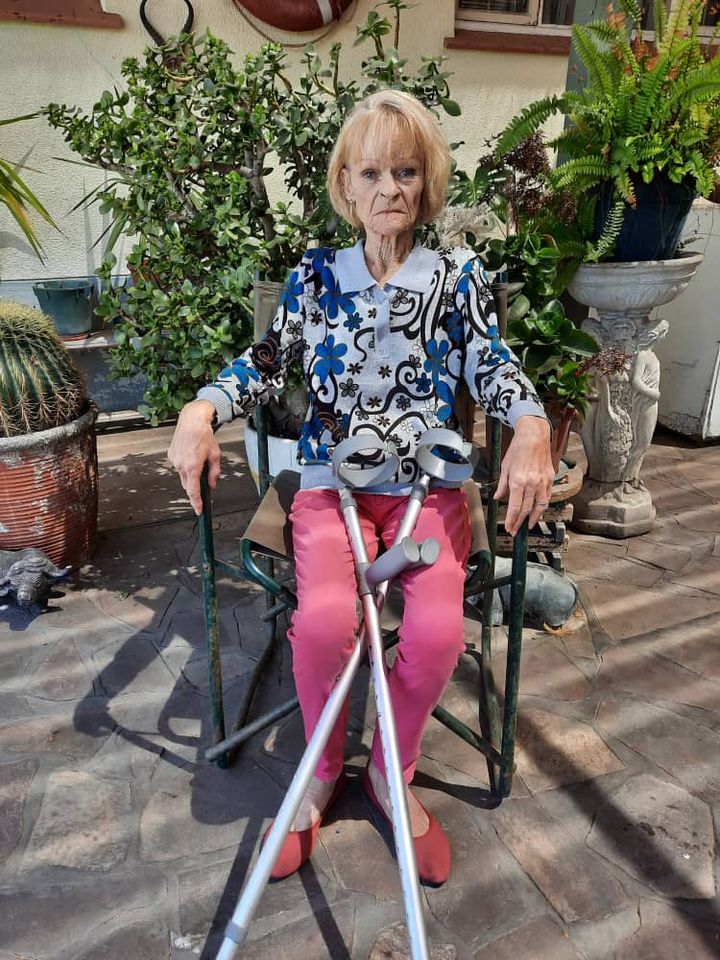 Woman left helpless hip fracture Lucy Jooste Walvis Bay replacement pain