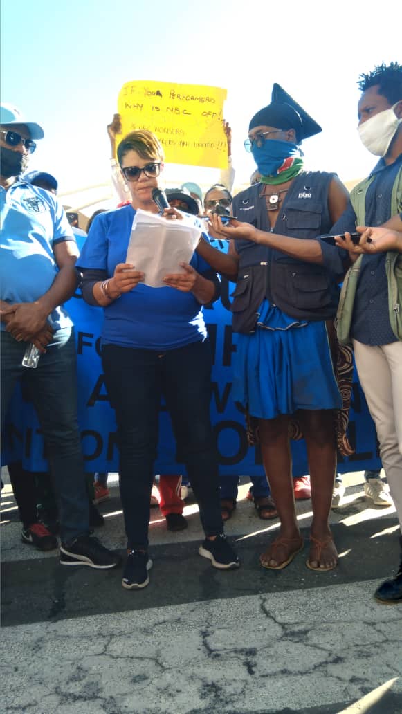 workers petition Namibia Broadcasting Corporation NBC Prime Minister Saara Kuugongelwa Amadhila