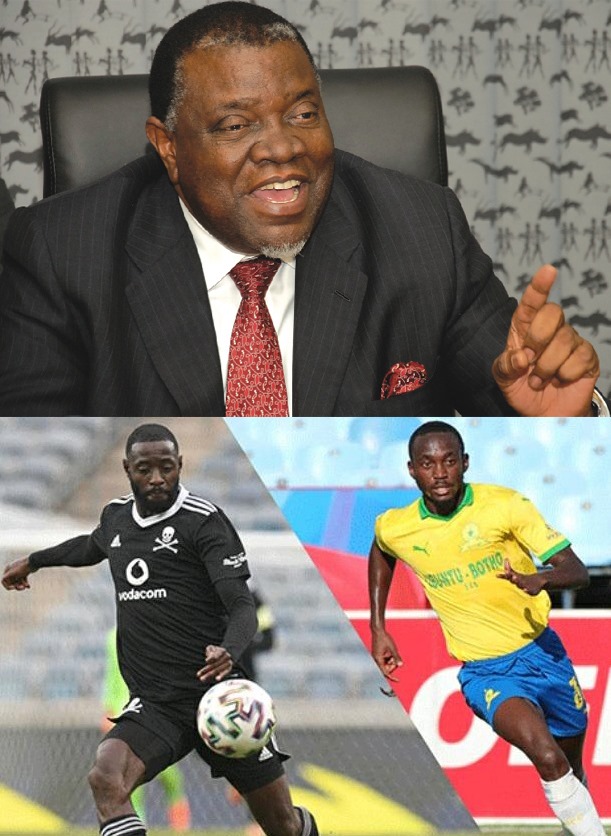 Namibian footballers SA Hage Geingob Namibia