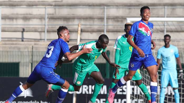 Brave Warriors Namibia national team Senegal Group B qualifying match Cosafa Cup