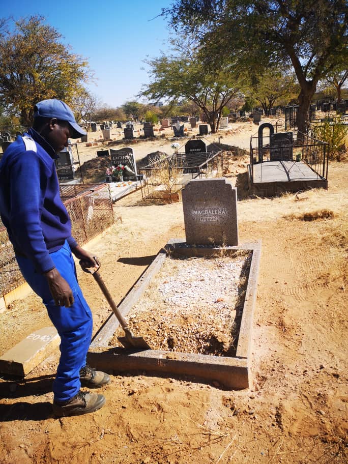 final resting place grave Magtalena Getzen Khomasdal Cemetery Windhoek