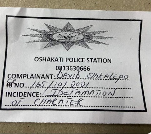 SILVA Natangwe Gabriel musician rape Oshakati musician David Shikalepo Exit case criminal defamation