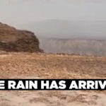 THE RAIN HAS ARRIVED