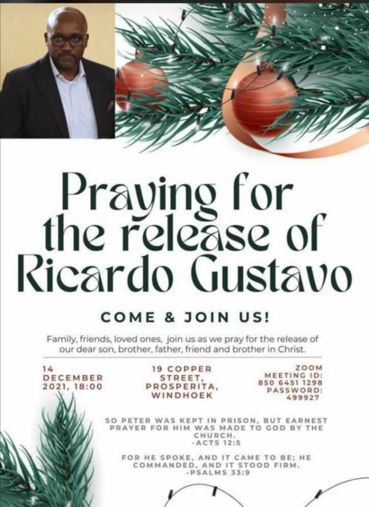 pray Fishrot Ricardo High court judge Herman Oosthuizen Gustavo bail