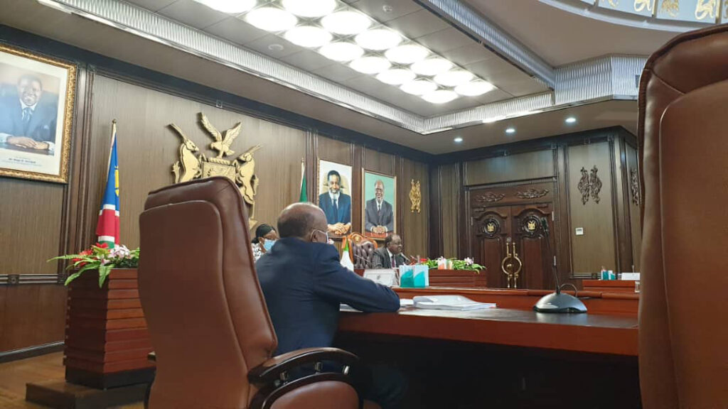 Hage Geingob Cabinet 2021 vaccination Covid-19 pandemic