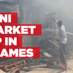 Mini Market up in flames