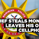 Thief steals money, leaves his own cellphone