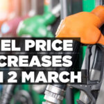 Fuel price increases on 2 March