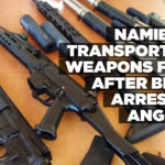 Namibian transporting weapons free after brief arrest in Angola