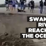 Swakop River reaches the ocean