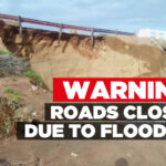 Warning: Roads closed due to flooding