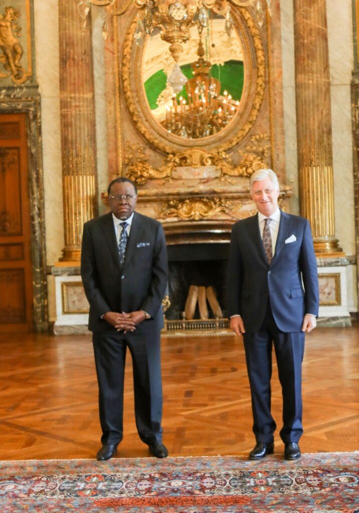 Hage Geingob Belgium Royal Palace African Union AU European Union EU Summit Brussels February