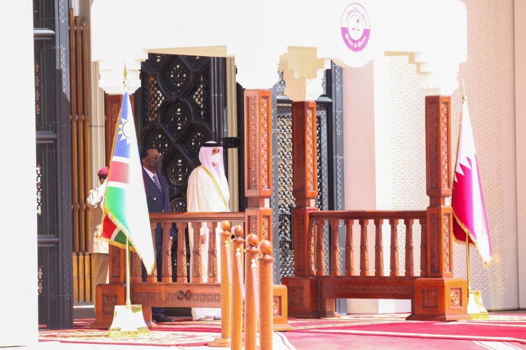 Namibia investment Qatar Hage Geingob Emir Qatar Sheikh Tamim bin Hamad Al Thani agriculture pandemic tourism