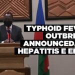 Typhoid fever outbreak announced, as Hepatitis E ends