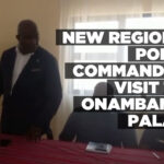 New regional police commanders visit the Onambango Palace