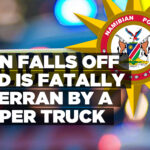 Man falls off and is fatally overran by a tipper truck