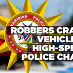 Robbers crash vehicle in high-speed police chase