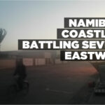 Namibian coastline battling severe Eastwind