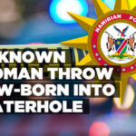 Unknown woman throw new-born into waterhole