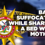 Baby suffocates while sharing a bed with mother