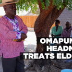 Omapumba headman treats elders