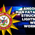 Angolan man fatally struck by lightning while working