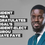 President Mbumba congratulates Senegal’s President-elect Bassirou Diomaye Faye