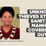 Unknown thieves steal sanitary manhole covers at Outapi