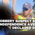 Robbery suspect shot in Independence Avenue declared dead