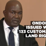 Ondonga issued with 133 customary land rights