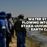 Water starts flowing into the Etaka-Uuvudhiya earth canal