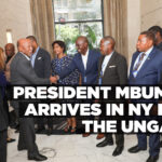 President Mbumba arrives in NY for the UNGA79