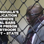 Shanghala’s application to remove metal bars from prison courtroom moot – State