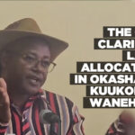 The OTA clarifies land allocation in Okashana Kuukongo waNehale