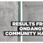 Results from Ondangwa Community Hall