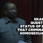 Ekandjo questions status of bills that criminalise homosexuality