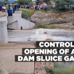 CONTROLLED OPENING OF AVIS DAM SLUICE GATES