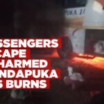 Silas Ndapuka bus catches fire, passengers safe