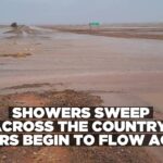Showers sweep across the country; rivers begin to flow again