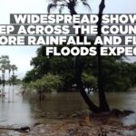 Widespread showers sweep across the country, more rainfall and flash floods expected