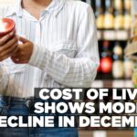 Cost of living decreases in December 2025
