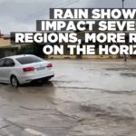 Rain showers impact several regions, more rain on the horizon