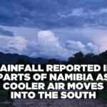 Rainfall reported in parts of Namibia as cooler air moves into the south