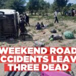 Three people lost their lives in two separate road accidents on Saturday