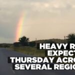 Multiple regions to be affected by Thursday rainfall, public urged to stay cautious
