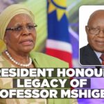 President, UNAM mourn founding academic Professor Mshigeni